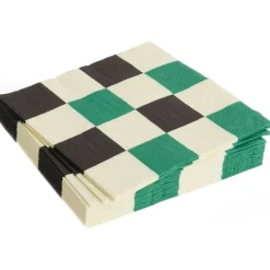 HAY Servetter & Tillbehör-Pattern Servetter 16x16 cm, Blå / Off-white