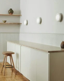 Brdr. Krüger Barstolar & Barpallar-Pauline Barstol 75 cm, Oljad Ek / Läder Almond