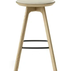 Brdr. Krüger Barstolar & Barpallar-Pauline Barstol 75 cm, Oljad Ek / Läder Almond