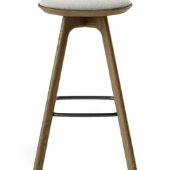 Brdr. Krüger Barstolar & Barpallar-Pauline Barstol 75 cm, Oljad Ek / Läder Almond
