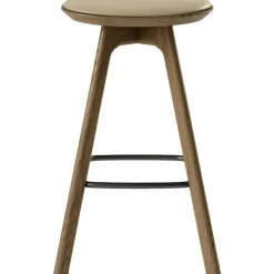 Brdr. Krüger Barstolar & Barpallar-Pauline Barstol 75 cm, Oljad Ek / Läder Almond