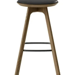Brdr. Krüger Barstolar & Barpallar-Pauline Barstol 75 cm, Oljad Ek / Läder Almond