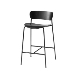 &Tradition Barstolar & Barpallar-Pavilion Av7 Barstol, Svartlackad Ek