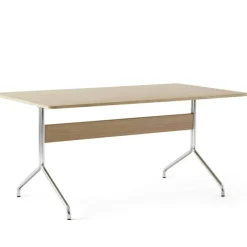 Pavilion AV18 Matbord 160x90 cm, Valnöt/Krom