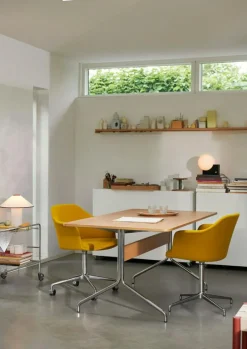 Pavilion AV18 Matbord 160x90 cm, Valnöt/Krom