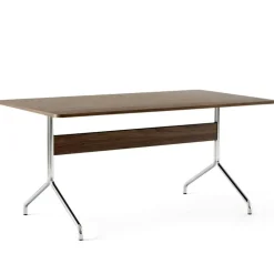 Pavilion AV18 Matbord 160x90 cm, Valnöt/Krom