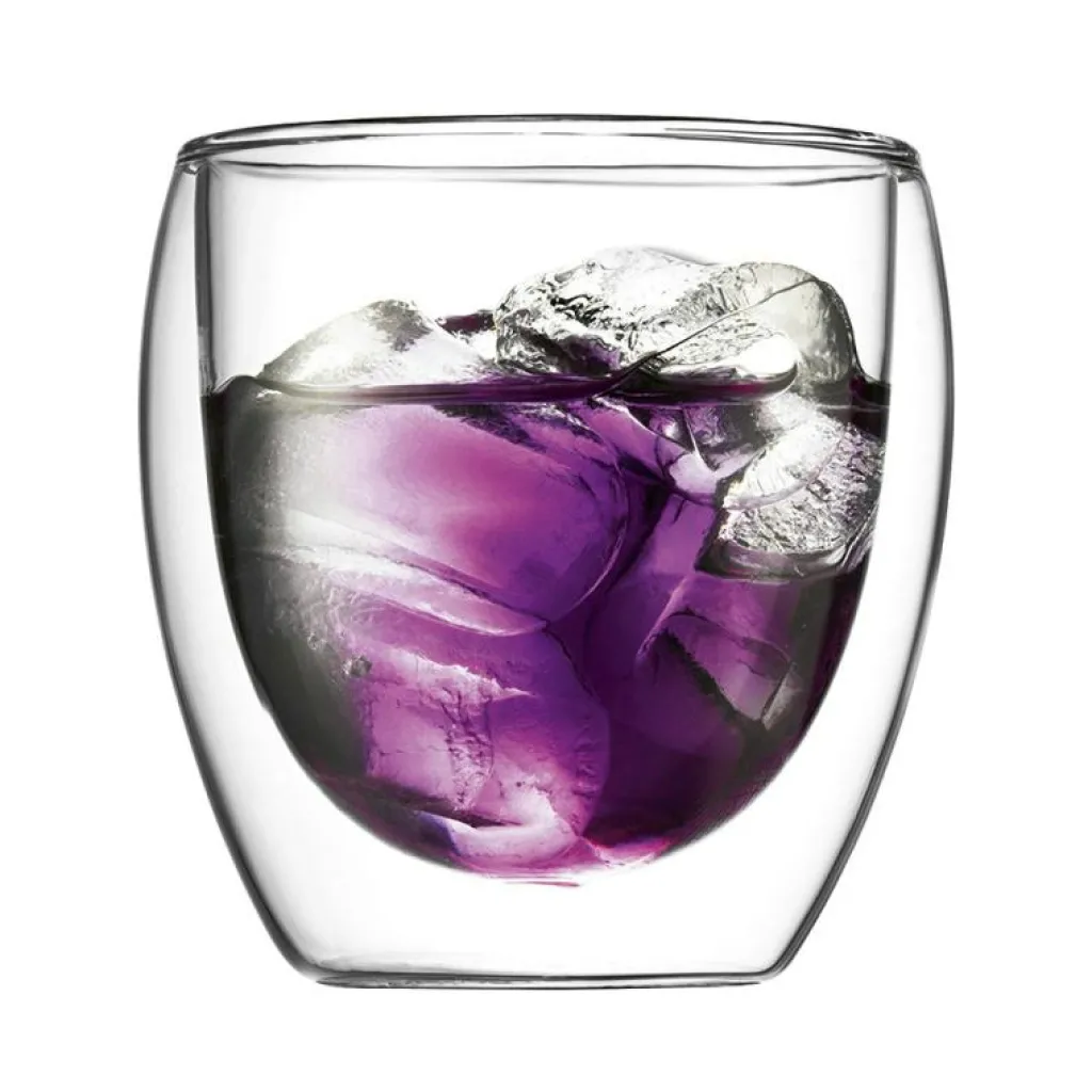 Bodum Kaffekoppar-PAVINA Dubbelväggad Te Glas, 25 cl, 2-Pack