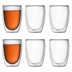 Bodum Kaffekoppar-PAVINA Dubbelväggade Glas 35 cl, 6-Pack