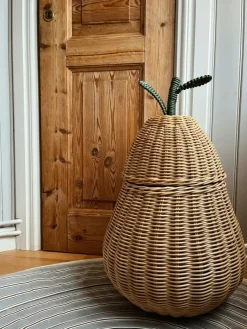 Barn Ferm Living KIDS Leksaksförvaring-Pear Flätad Förvaringskorg, Stor
