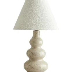 Decotique Bordslampor-Pebble Bordslampa, Natur / Vit