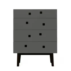 Zweed Byråer-Peep B3 Byrå, Mörkgrå