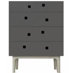 Zweed Byråer-Peep B3 Byrå, Slate Grey/white oak