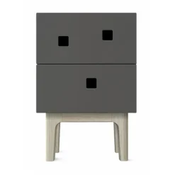 Zweed Sängbord & Nattduksbord|Sängbord & Nattduksbord-Peep S1 Sängbord, Slate Grey/white oak