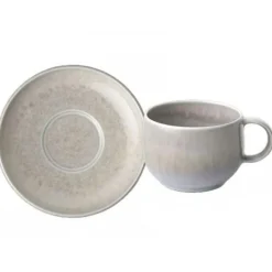 Villeroy & Boch Kaffekoppar-Perlemor Sand Kaffekopp Med Fat