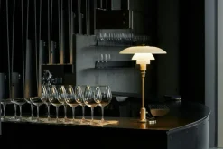 PH 3/2 Bordslampa, Aged Brass / Opalglas