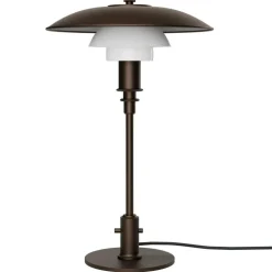 PH 3/2 Bordslampa, Aged Brass / Opalglas