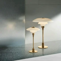 Louis Poulsen Bordslampor-PH 2/1 Bordslampa, Krom