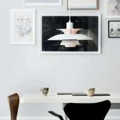 Louis Poulsen Pendellampor-PH 5 Pendel, Pastell Ostrongrå / Blå / Rosa