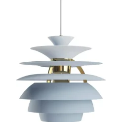 PH Snowball Pendel, Vit / Krom