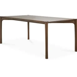 PI Matbord Mörkbetsad Teak, 80x160 cm