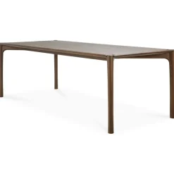 PI Matbord Mörkbetsad Teak, 80x160 cm