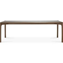 PI Matbord Mörkbetsad Teak, 80x160 cm