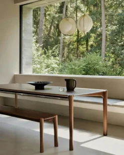 PI Matbord Mörkbetsad Teak, 80x160 cm