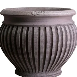 Bergs Potter Utekrukor & Odlingslådor-Piccolina Kruka Grå Ø40 cm