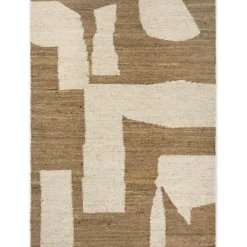 Ferm Living Ullmattor-Piece Matta, 140x200 cm Off-white/Toffee