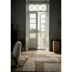 Ferm Living Ullmattor-Piece Matta, 140x200 cm Off-white/Toffee