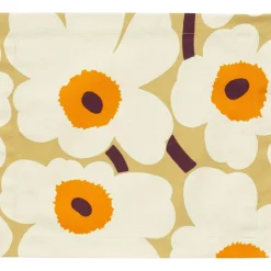 Pieni Unikko Bordstablett 35x40 cm, Cream / Caramel / Warm Orange