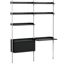 HAY Modulära Hyllsystem-Pier System 12 2 columns, PS Black / Black