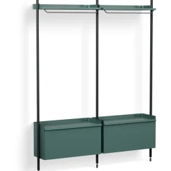 HAY Modulära Hyllsystem-Pier System 1002 2 columns, PS Black / Black