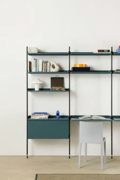 HAY Modulära Hyllsystem-Pier System 133 3 columns, PS Black / Black