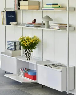 HAY Modulära Hyllsystem-Pier System 133 3 columns, PS Black / Black