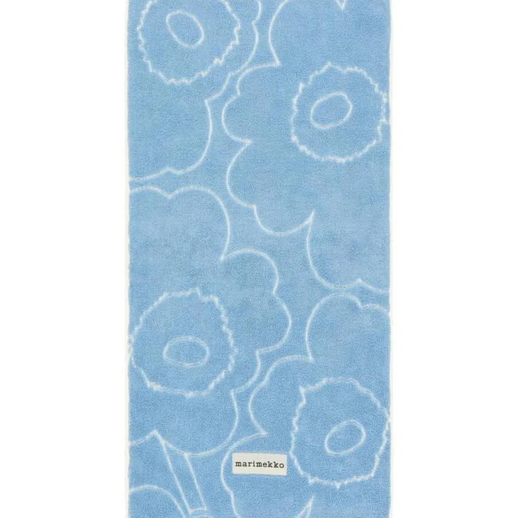 Marimekko Handdukar & Badlakan-Piirto Unikko Handduk Ljusblå / Off-white, 50x100 cm