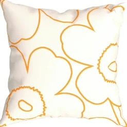Piirto Unikko Kuddfodral 60x60 cm, Off-white / Peach