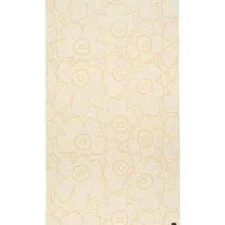 Piirto Unikko Överkast Off-white / Peach, 260x260 cm