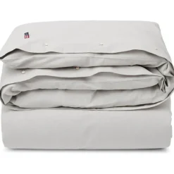 Lexington Påslakan-Pin Point Gray Cotton Påslakan, 220x220 cm