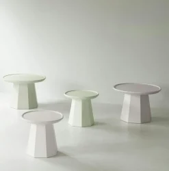 Normann Copenhagen Sidobord & Avlastningsbord|Soffbord-Pine Sidobord Ø65 cm, Ljusgrön