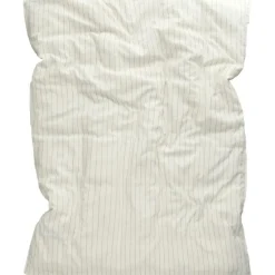 Pinstripe Påslakan 220x220 cm, Eggshell