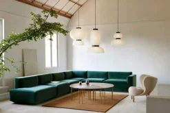 Pinwheel HM7 Bord, Valnöt/Rostfritt Stål