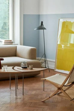 Pinwheel HM7 Bord, Valnöt/Rostfritt Stål