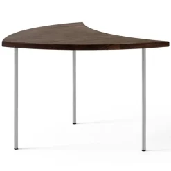 Pinwheel HM7 Bord, Valnöt/Rostfritt Stål