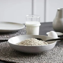 House Doctor Djupa Tallrikar-Pion Djup Tallrik 19 cm, Vit / Grå