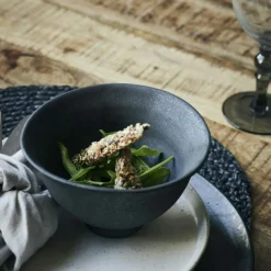 Pion Frukostskål 14,5 cm, Svart / Brun