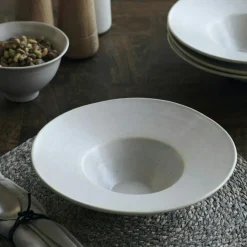 House Doctor Pastatallrikar-Pion Pastatallrik 25 cm, Vit / Grå