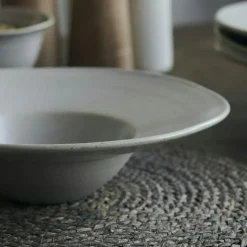 House Doctor Pastatallrikar-Pion Pastatallrik 25 cm, Vit / Grå