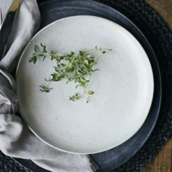 House Doctor Mattallrikar-Pion Tallrik 21,5 cm, Vit / Grå