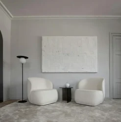 Pipe Snurrfåtölj Med Returfunktion, Cream